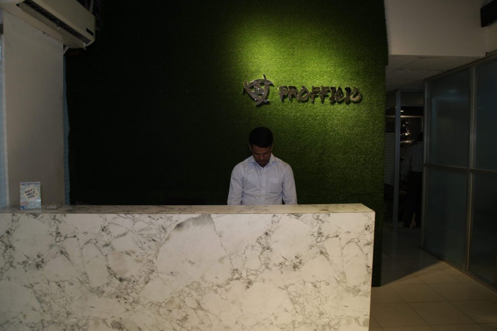 Profficio reception and workspace in Mohakhali